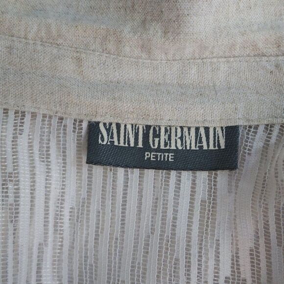 Vintage 90s Saint Germain 2 Pc Set Blouse Tank Twinset Set Womens Sz PL - Picture 5 of 10